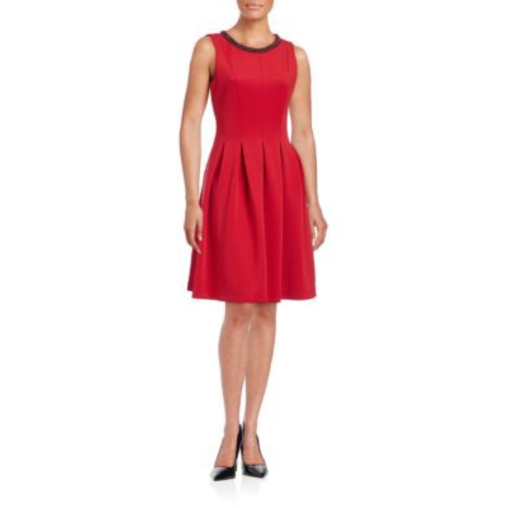 Karl Lagerfeld Chain Embellished Scuba Dress